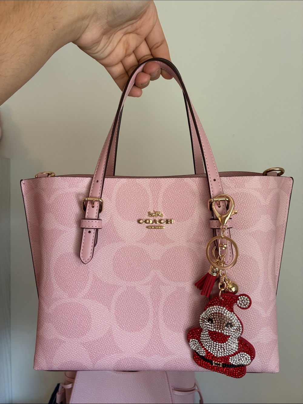 2/$20🎀 Crystal Santa Claus Keychain Charm